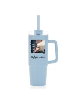 Personalizovaná termoska s průhledným víčkem - fotografie s mazlíčkem