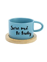 SERE MĚ TO TADY - modrý hrníček makronka 200 ml SERE MĚ TO TADY - modrý hrníček makronka 200 ml