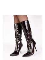 Kozačky na podpatku model 221673 Solea Kozačky na podpatku model 221673 Solea