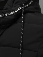 Pánská prošívaná zimní bunda s kapucí černá model 21995772 - Dstreet