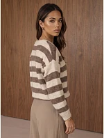 Kardigan damski oversize w model 22404913 - FashionStreet Kardigan damski oversize w model 22404913 - FashionStreet