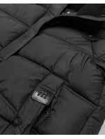 kurtka z kapturem czarna model 21765112 - HAPPY HOUSE kurtka z kapturem czarna model 21765112 - HAPPY HOUSE