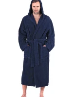 Pánský župan Athena s kapucí 3116 tmavě modrá - Vestis