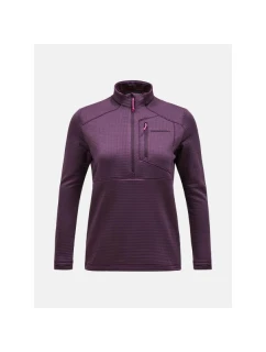 Mikina Peak Performance W Trail Polartec Half Zip fialová