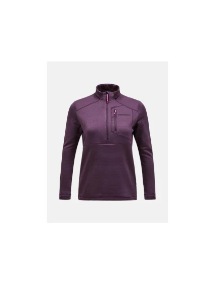 Mikina Peak Performance W Trail Polartec Half Zip fialová
