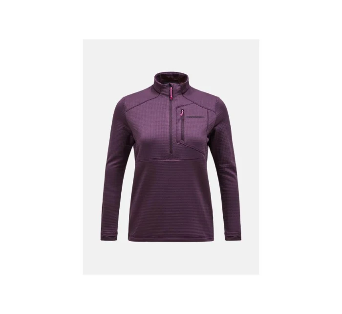 Mikina Peak Performance W Trail Polartec Half Zip fialová