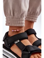 Dámské sandály na platformě Lee Cooper LCW-24-05-2753L Černé Dámské sandály na platformě Lee Cooper LCW-24-05-2753L Černé