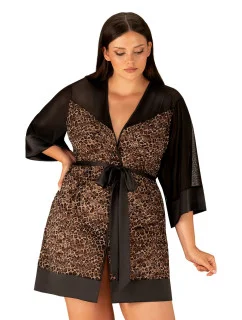Dokonalý župan Allunes peignoir 2XL/3XL - Obsessive