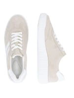 Kožené polobotky Remonte Rieker D3E00-60 béžové barvy