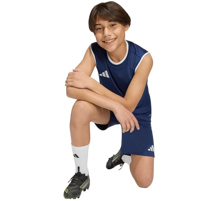 Adidas Entrada 26 dětské tričko bez rukávů tmavě modré KB3936 Adidas Entrada 26 dětské tričko bez rukávů tmavě modré KB3936