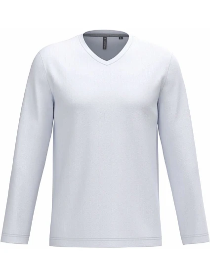 Kariban K 358 Pánské tričko do V s dl. rukávem 20.K358 white Kariban K 358 Pánské tričko do V s dl. rukávem 20.K358 white