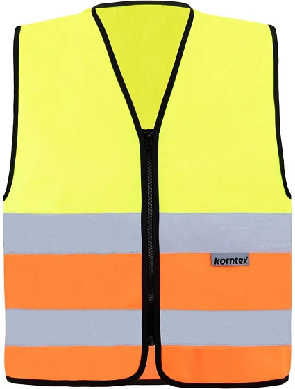 Korntex RX217 – Cologne Bezpečnostní vesta se zipem 76.R217 hi vis yellow/hi vis orange Korntex RX217 – Cologne Bezpečnostní vesta se zipem 76.R217 hi vis yellow/hi vis orange