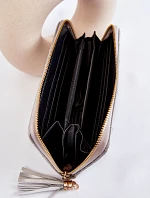 Velká prošívaná peněženka s pruhem stříbrný Jeffrey