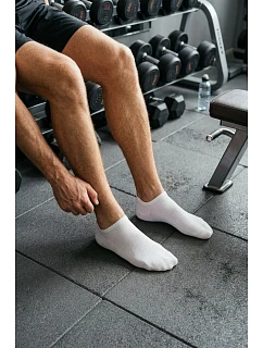 Pánské Kotníkové Ponožky ULTRA Tenké Bílé