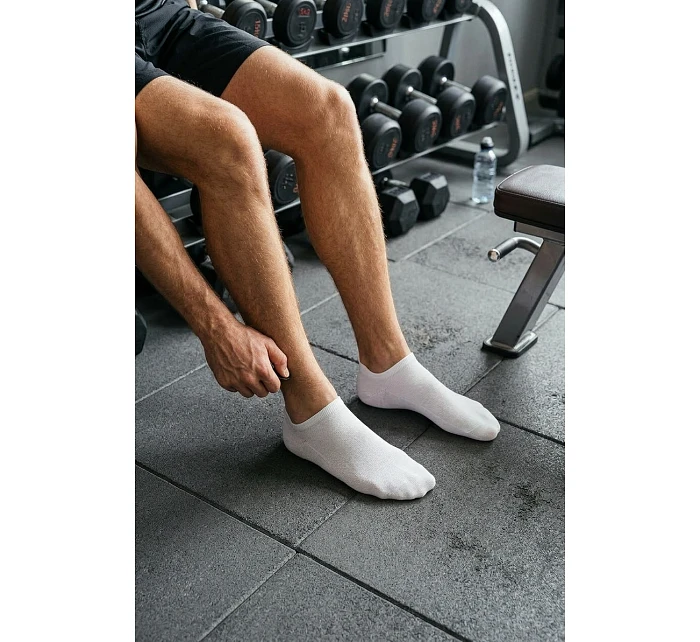 Pánské Kotníkové Ponožky ULTRA Tenké Bílé