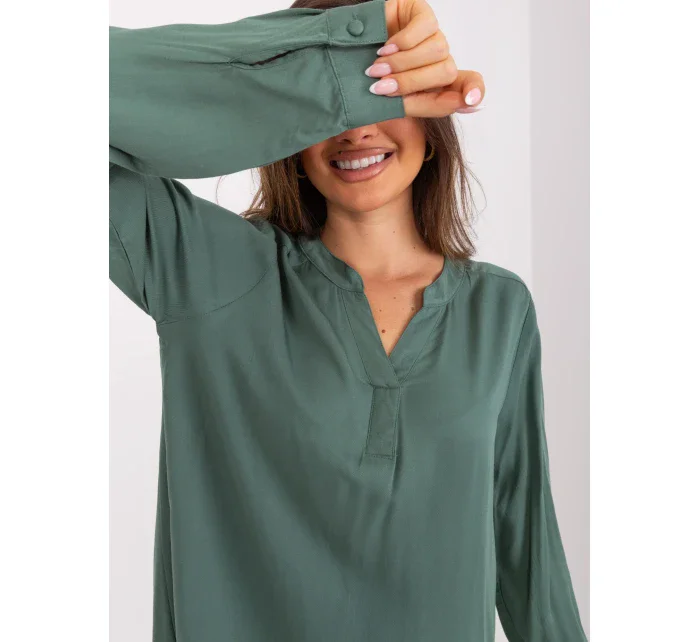 Halenka D73792M11081A khaki barva