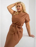 Šaty LK SK 508613.51P světle hnědé