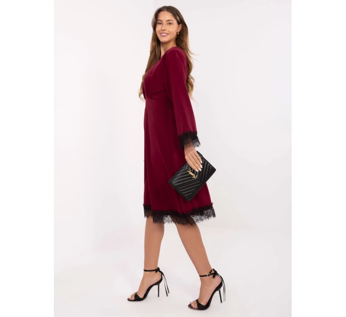 Sukienka MI SK model 21488857 bordowy - FPrice