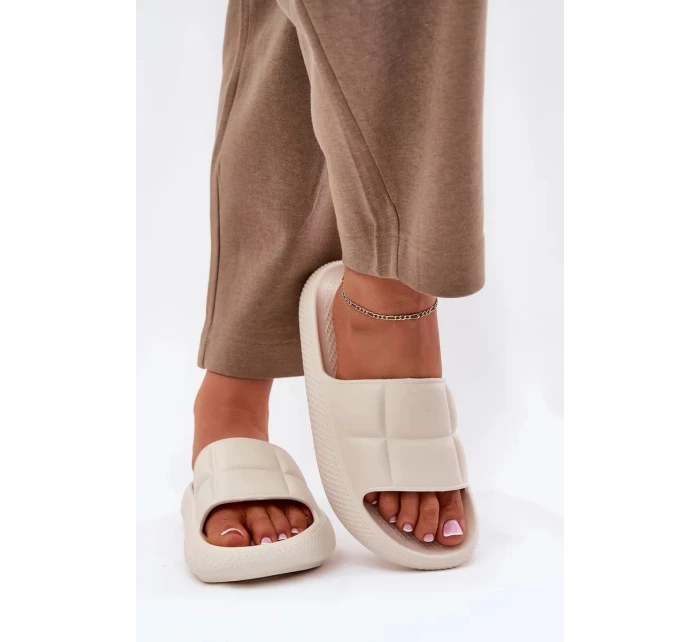 Dámské pěnové pantofle LEE MAYA SLIDER WOMEN LOW – béžové