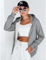 Dámská mikina na zip s kapucí antracitová FashionStreet BY0232