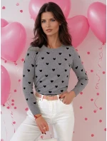 Dámský svetr FREYJA šedý FashionStreet MY2049