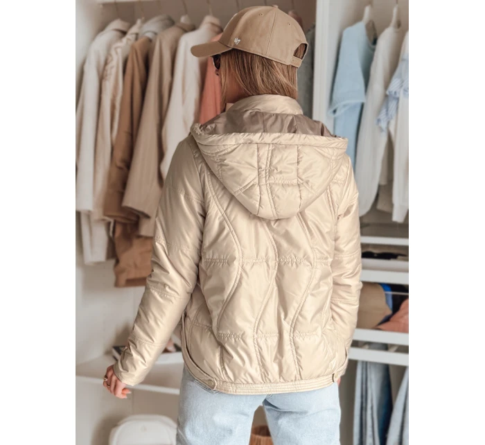 Dámská přechodná prošívaná bunda MARISSIA béžová FashionStreet TY4851