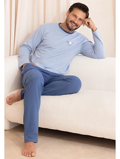 Pyžamo Regina 6009 dlouhé rukávy, velikosti M–3XL, Z26