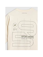 Pánské tričko oversize s potiskem 4F 4FRAW25TTSHM3220-11S