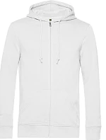 B&C Inspire Zipped Hood_° Pánská mikina s kapucí 01.U35B white