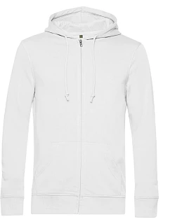 B&C Inspire Zipped Hood_° Pánská mikina s kapucí 01.U35B white