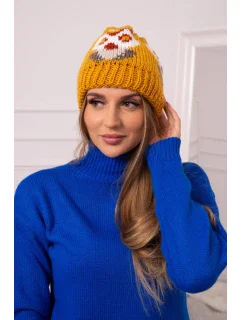 Dámská čepice Ofelia K349 mustard