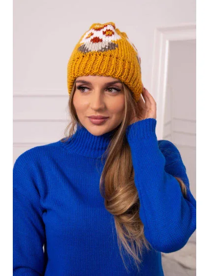 Dámská čepice Ofelia K349 mustard
