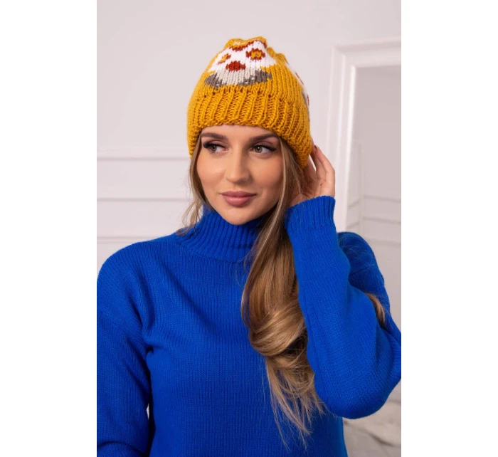 Dámská čepice Ofelia K349 mustard
