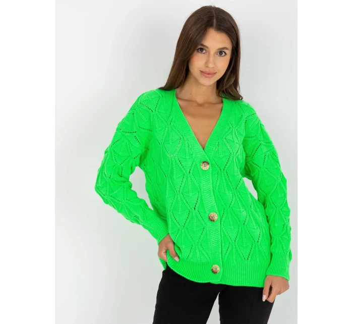 Dámský svetr LC SW model 17655192 fluo zelená - FPrice