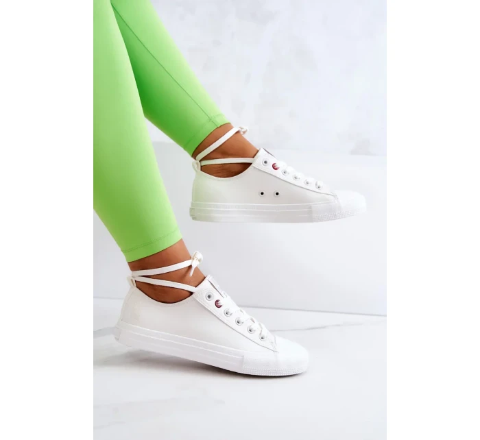 Low Leather Trainers Big Star JJ274007 White Low Leather Trainers Big Star JJ274007 White