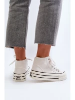 Dámské Tenisky na platformě Bílé Aineri Dámské Tenisky na platformě Bílé Aineri