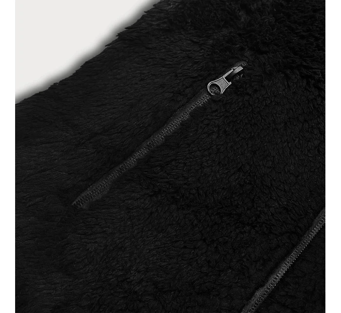 Dámská plyšová vesta HH005-1 Černá - J.STYLE