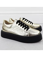 Dámské polobotky W PAW546B černo-zlaté - Filippo