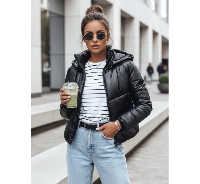 Dámská prošívaná přechodová bunda LOLAROSE černá FashionStreet TY3684