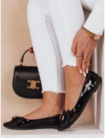 Dámské baleríny na podpatku TEDBOW černé FashionStreet ZY0766