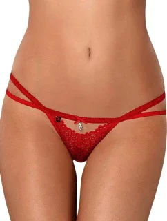 Dámská tanga model 18012516 red - Obsessive