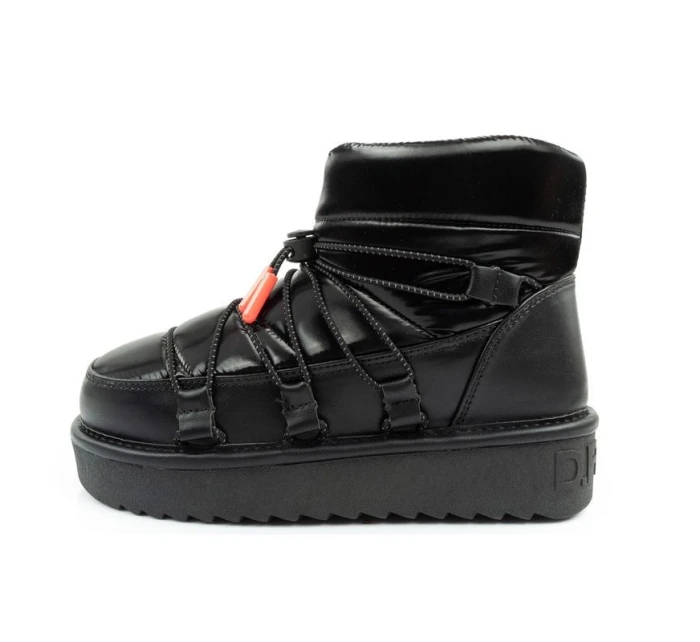 D.Franklin snow boots dámské zimní módní zateplené boty černé dámské