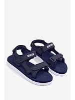 Dámské sportovní sandály na platformě Big Star model 22095377 tmavě modré - Big Star Shoes