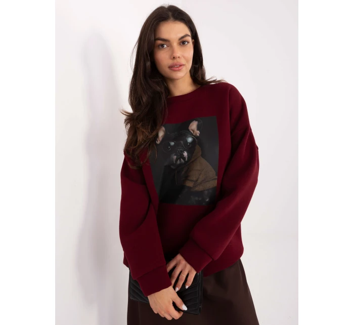 Mikina MI BL 4216 1.82 bordó