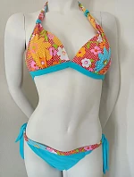 Dámské dvoudílné plavky Malta-A modro-orančové - Ewlon