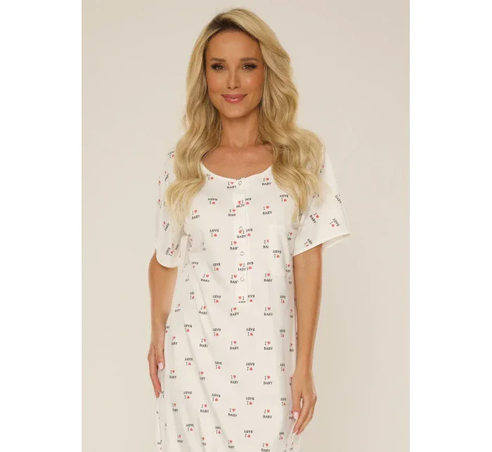 Dámská noční košile model 7292685 Mama kr/r K - De Lafense