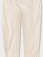 Tenké tepláky v barvě ecru (CK03-67-132)