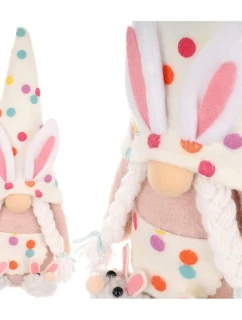 SKŘÍTEK SKŘÍTEK ZAJÍC 25CM HRÁŠEK DÍVKA JARNÍ DEKORACE