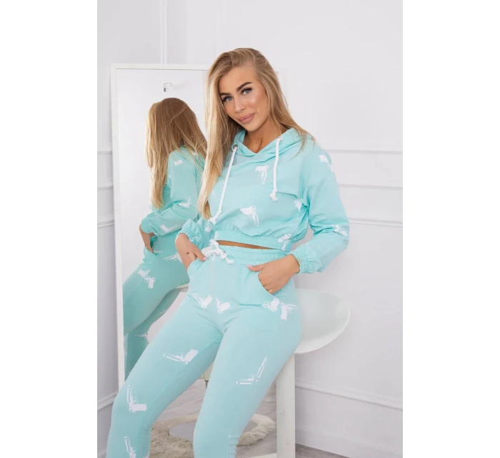 Sada s potiskem pistole mint Sada s potiskem pistole mint