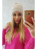 Fleecová čepice Marta K231 light beige